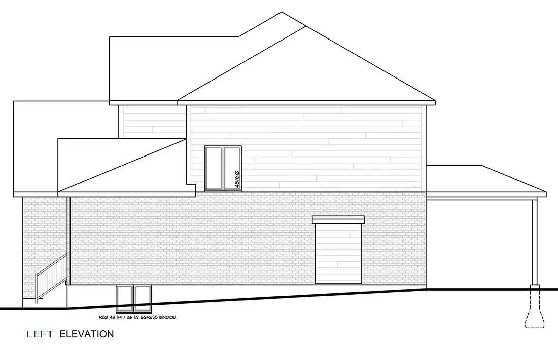 the Victoria Left Elevation the Victoria Left Elevation