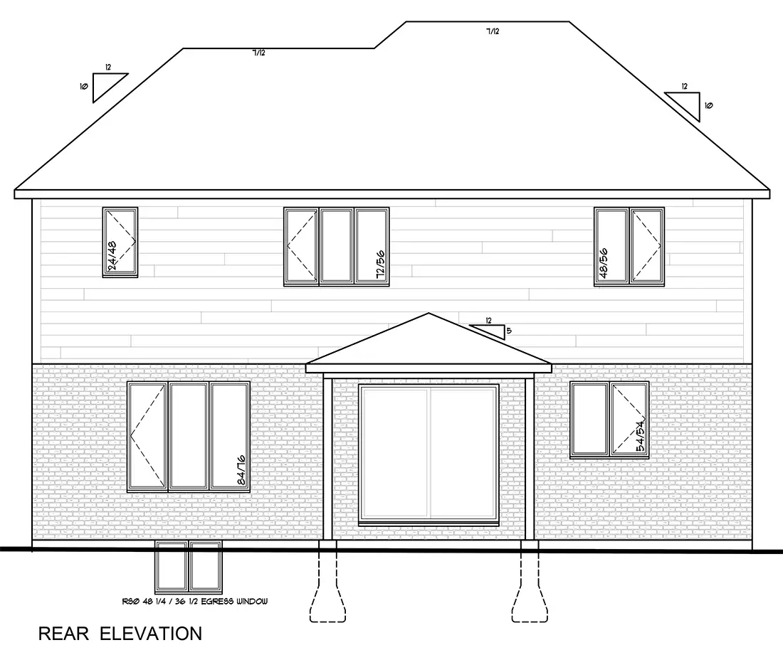 the Victoria Rear Elevation the Victoria Rear Elevation